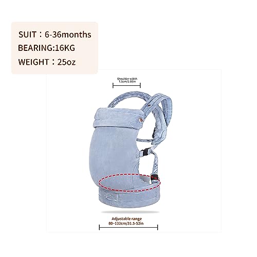 Ergonomic Baby Carrier for Newborn to Toddler, Blue OEKO-TEX STANDARD 100
| Best Baby Carrier 7-35 lbs, Front and Back