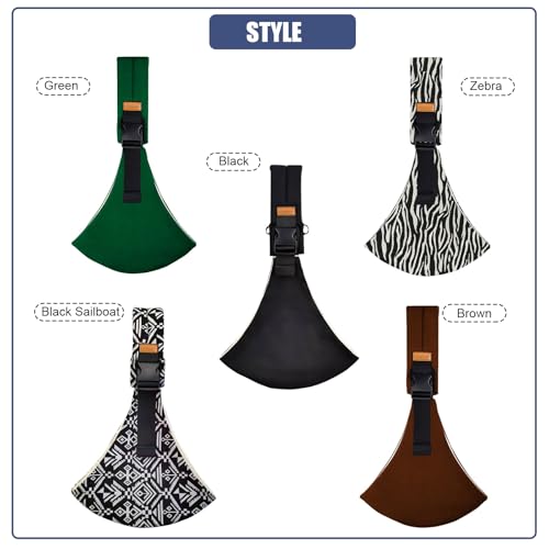 Black Baby Sling Carrier for 10-30lbs Toddlers Lightweight and Non-Slip Hip Seat