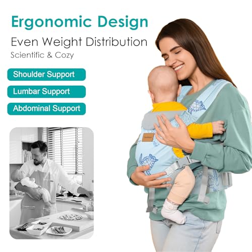 Ergonomic Adjustable Toddler Carriers for 7-66 Lbs Baby Carrier Newborn to Toddler
Cozy Lightweight Infant Carrier with
