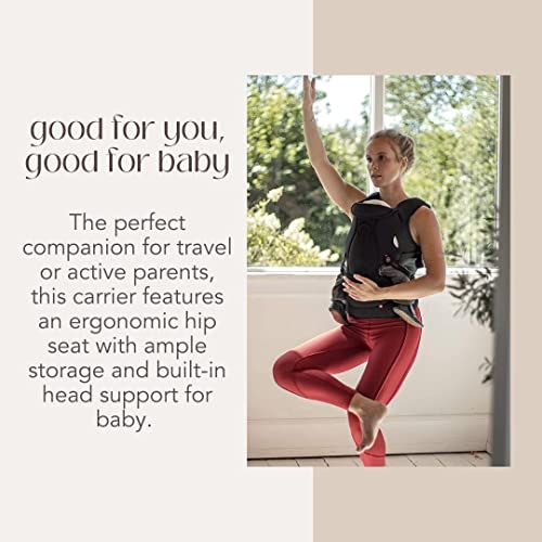 MiaMily Hipster™ Essential Hip Seat Baby Carrier - Black for Babies and Toddlers with Ergonomic Forward-Facing and Built