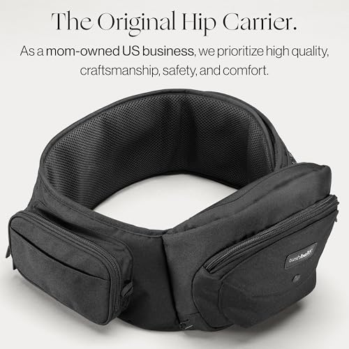 TushBaby The Original Safety-Certified Hip Carrier for Babies & Toddlers - Black
TushBaby The Original Safety-Certified